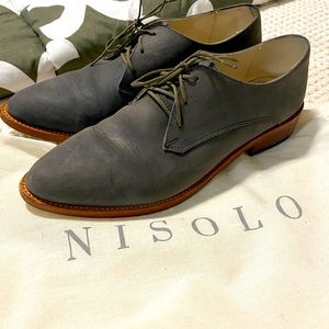Nisolo James oxfords navy blue size 9